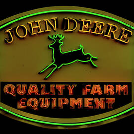 John Deere Neon sign by Flees Photos