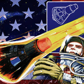 John Glenn - First U.S. Astronaut To Orbit Earth by Charles Knotek