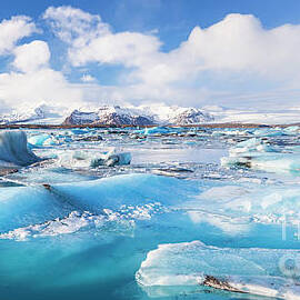 Jokulsarlon lagoon, Iceland by Neale And Judith Clark