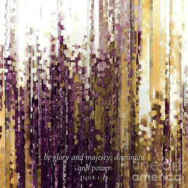 Jude 1 25 Bible Verse Wall Art, Glory And Majesty by Mark Lawrence