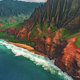 Kalalau Beach - Kauai, Hawaii by Abbie Warnock