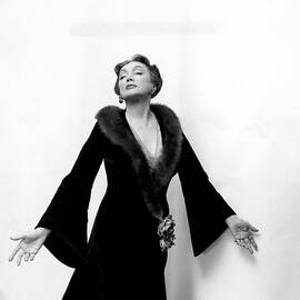 Katharine Cornell Wearing a Cecil Beaton Gown by Cecil Beaton