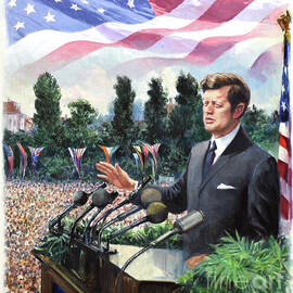 Kennedy's Speech In Berlin - Ich Bin Ein Berliner by Dennis Lyall