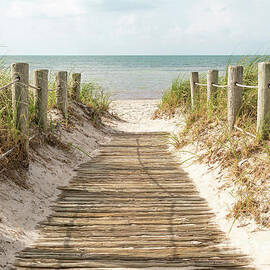Key West Smathers Beach Entrance Boardwalk Photo by Paul Velgos
