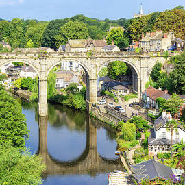 Knaresborough viaduct over the River Nidd Knaresborough, Yorkshire, UK by Neale And Judith Clark