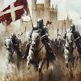 Knights of Steel, Templars at war - 03 by AM FineArtPrints