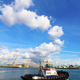L.A. Harbor At Work by Joe Schofield