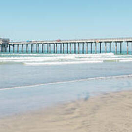 La Jolla Beach Scripps Pier San Diego California Panorama by Paul Velgos