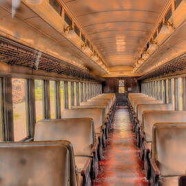 Lackawanna Coach Car 557 Interior by Dale Kauzlaric