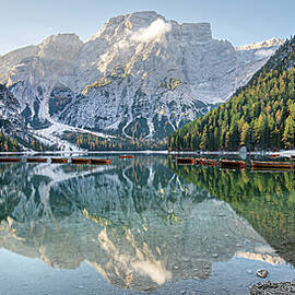 Lago di Braies in Dolomites Italy by Elvira Peretsman