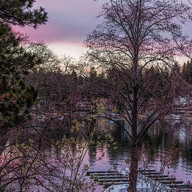 Lake Arrowhead Sunset by Alison Frank
