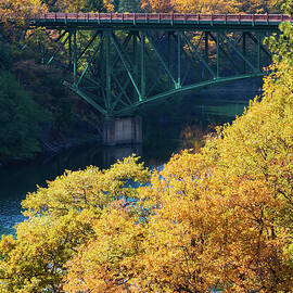 Lake Britton Bridge Autumn by Mike Lee