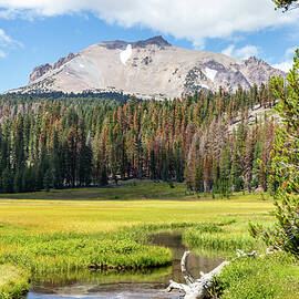 Lassen Peak and Kings Creek by Ed Clark