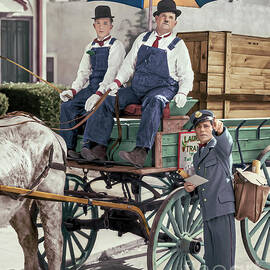 Laurel and Hardy The Music Box 1932 by Franchi Torres