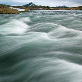 Laxa river at Lake Myvatn, Iceland by Neale And Judith Clark