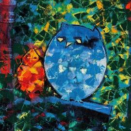 Le Hibou et Sa Fille - The Owl and His Daughter by Max Ernst by Max Ernst