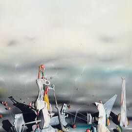 Le Palais aux rochers de fenetres - The Palace of the Windowed Rocks by Yves Tanguy by Yves Tanguy