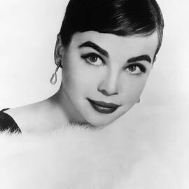 Leslie Caron striking studio publicity portrait for Gaby 1956 by Silver Screen