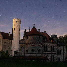 Lichtenstein Castle at Night by M C Hood