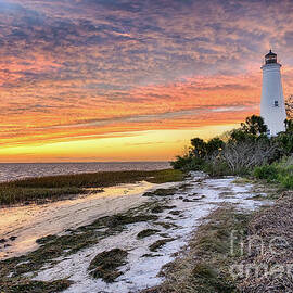 Lighthouse in St Marks National Wildlife Refuge by Jimmy Pappas