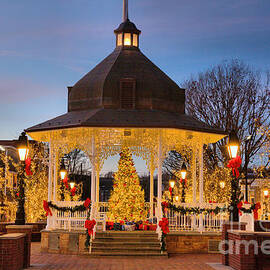 Lignier Town Square At Dusk by Adam Jewell
