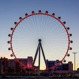 Linq High Roller Wheel Las Vegas, at dusk by Tatiana Travelways