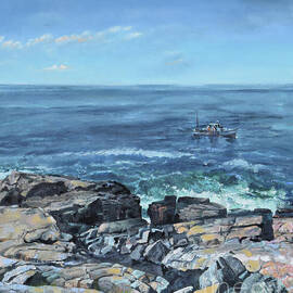 Lobstering at Schoodic Point by Jan Dappen