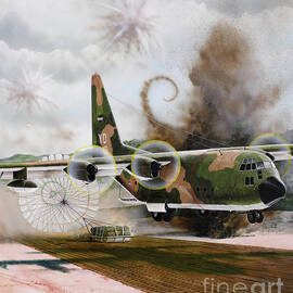 Lockheed C-130A Hercules by Steve Ferguson