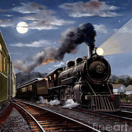 Locomotives - Seaboard Air Line 4-6-2 Type Engine Number 89 At Columbia, South Carolina by J Craig Thorpe