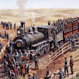 Locomotives - Chicago Rock Island And Pacific Railway 4-4-0 Type Engine Number 557 by J Craig Thorpe