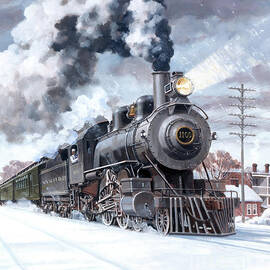 Locomotives - The New Haven Railroad 4-4-2 Type Engine Number 1100 The Merchants Limited by J Craig Thorpe