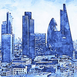 London Cityscape - 16 by AM FineArtPrints