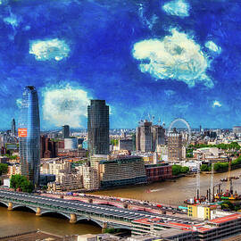 London with a Claud Monet Clouded Sky by Bruce Block