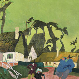 Longeuil, Normandie by Lyonel Feininger by Lyonel Feininger