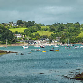 Looking across the Helford Estuary from the village of Helford t by Seeables Visual Arts