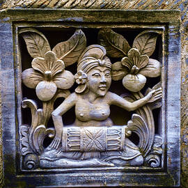 Lotus Maiden Stone Relief by Travel Essayist