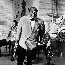 Louis Armstrong Jazz Performance 1954 Legend by Silver Screen