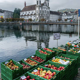Lucerne Switzerland Farmers Market by Mary Lee Dereske