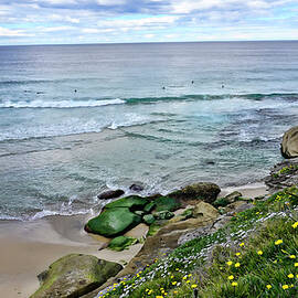 Tamarama Beach and Surfers Australia by Waterdancer