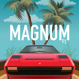 Magnum PI TV Series Poster by Movie Poster Boy