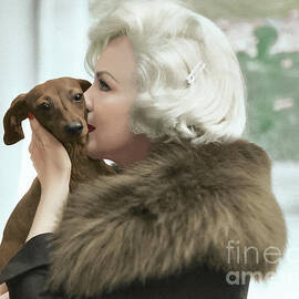 Marilyn and her Dachshund by Franchi Torres