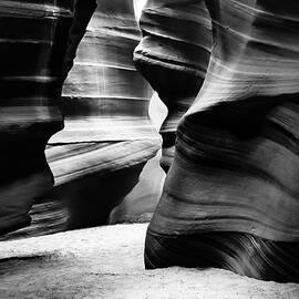 Majestic Antelope Canyon Silhouettes by Louis Dallara