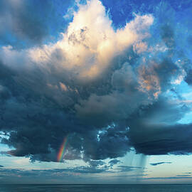 Majestic Cloudy Sky over the Ocean by Tommy Farnsworth