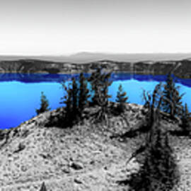 Majestic Crater Lake Panorama by Bruce Block