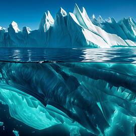 Majestic Iceberg Above and Below Water by The Luxury Art Collection