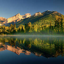 Majestic Mountain Reflections on Lake by Thomas Nay