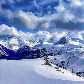 Majestic Snow-Capped Mountains at Whistler by Bruce Block