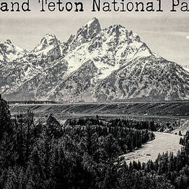 Majestic Teton Mountain Ansel Adams View by Dan Sproul