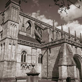 Malmesbury Abbey in spring sunshine by Seeables Visual Arts