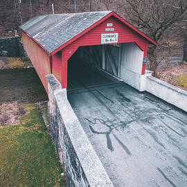 Manasses Guth Covered Bridge Elevated View by Jason Fink